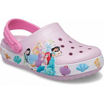 Crocs Fun Lab Disney Princess Lights Klumpa Fiú Rózsaszín | HU 1428BEXC